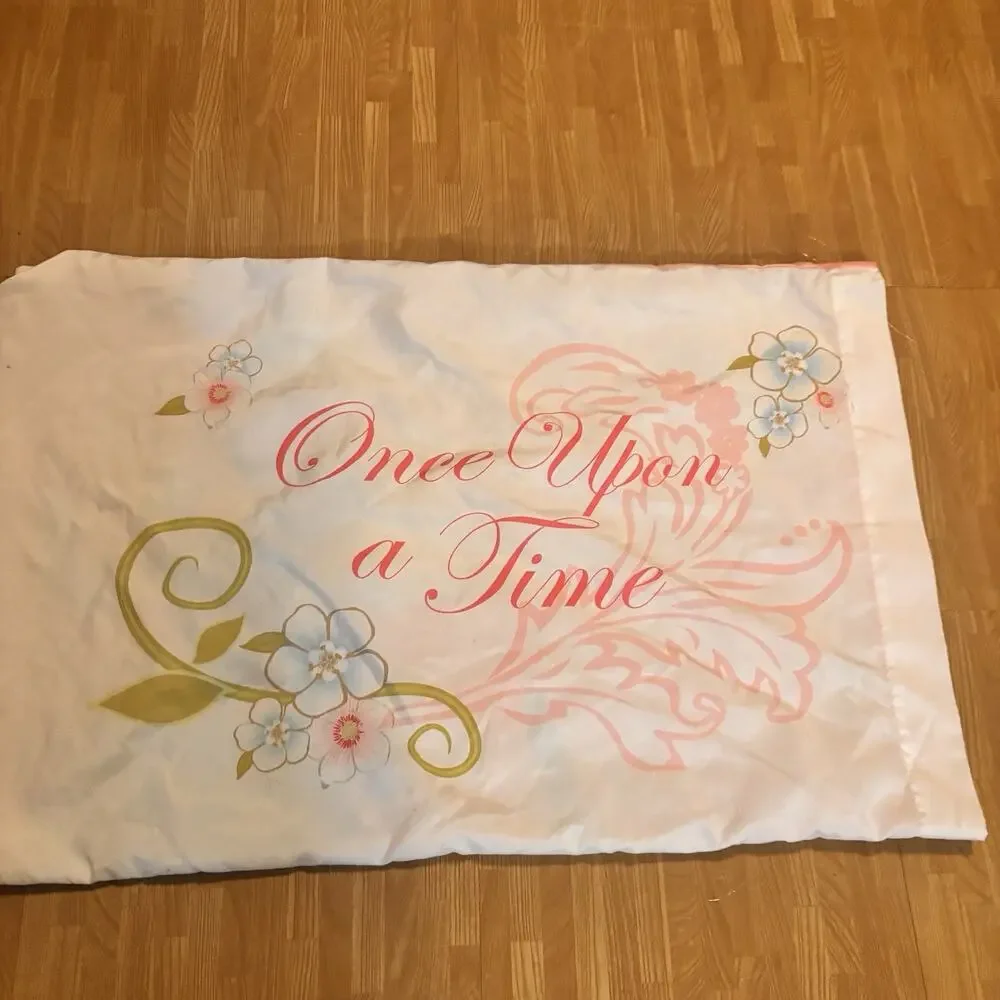 Disney Princess Cinderella Aurora Sleeping Beauty Reversible Pillowcase Pink